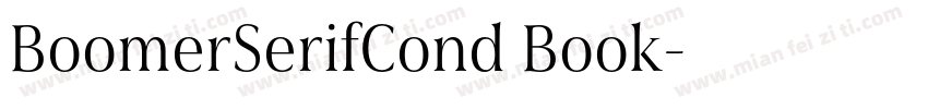 BoomerSerifCond Book字体转换
